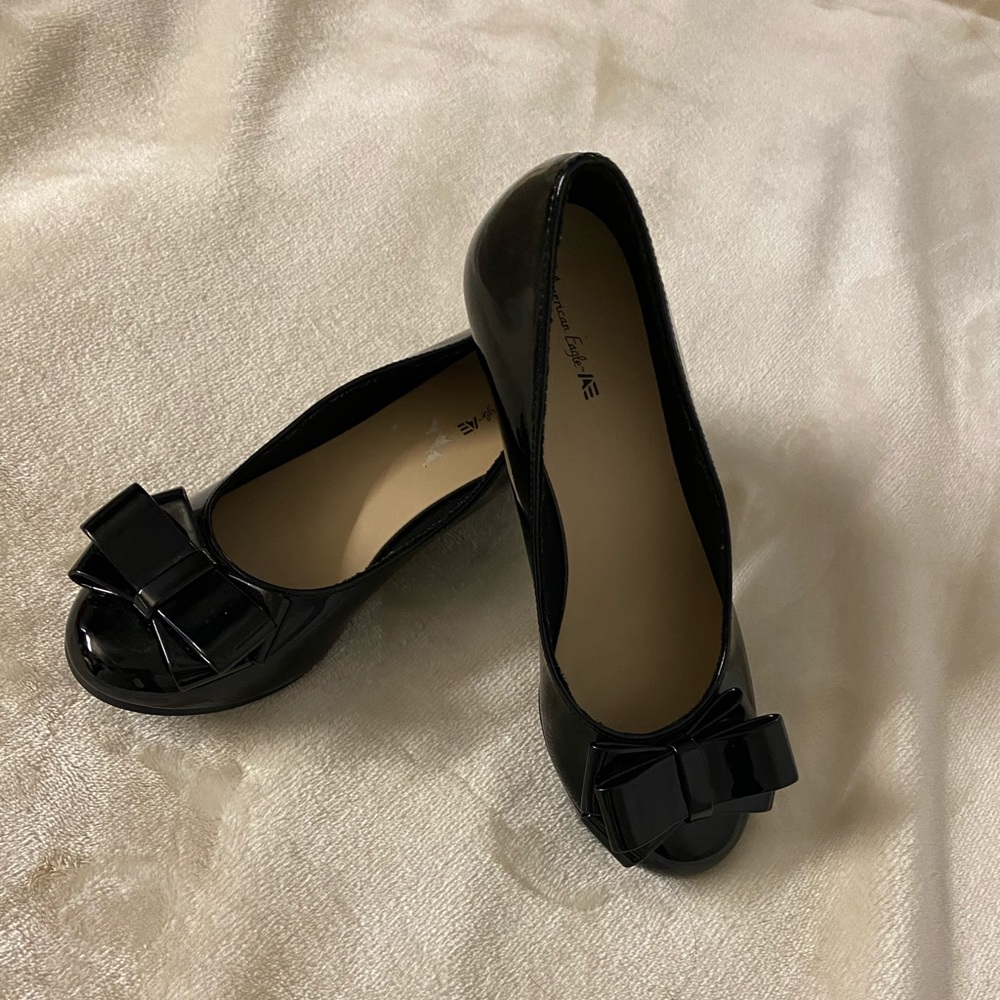 Girls shoes, black, heel